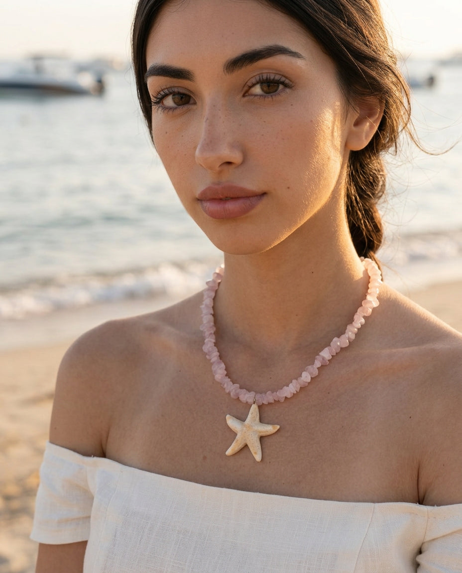 Blush Cove Starfish Necklace