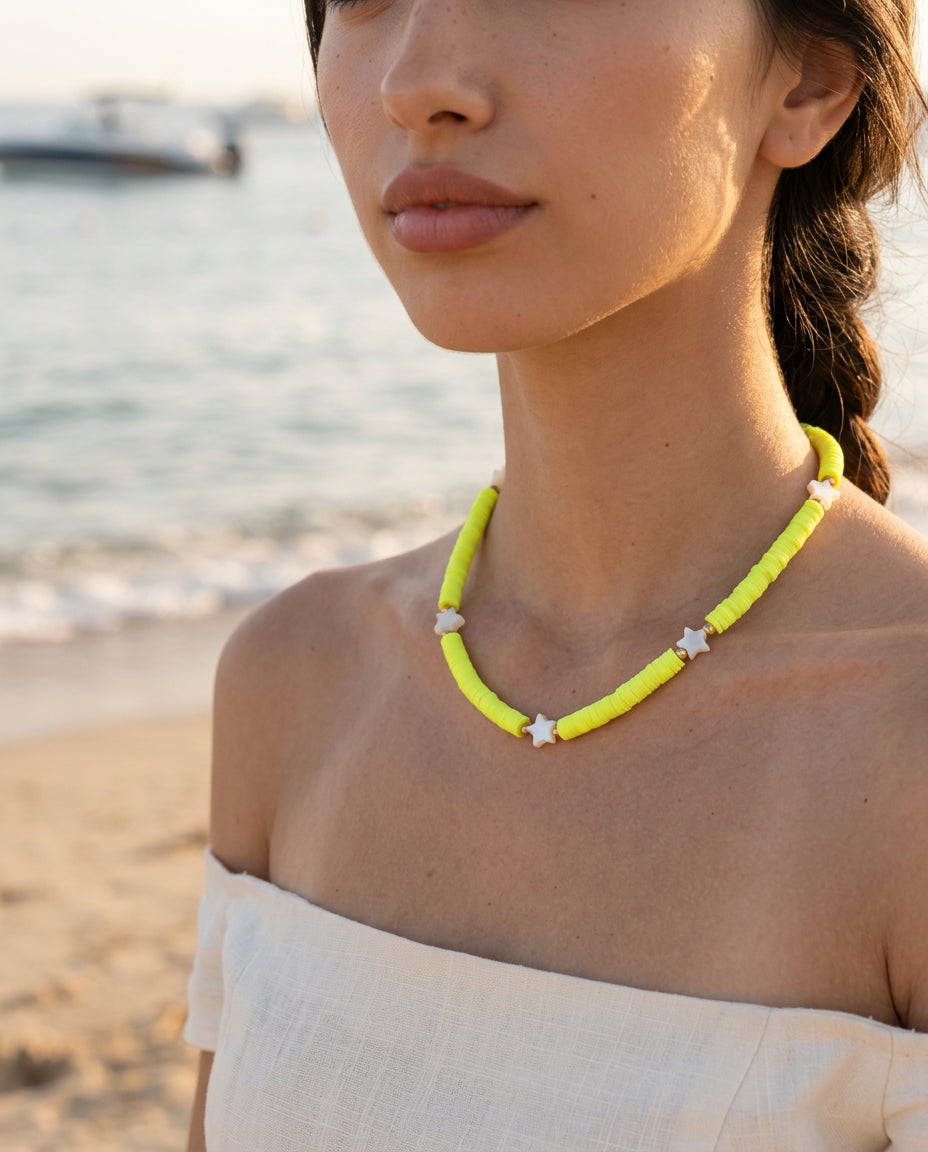 Citrus Palm Star Necklace