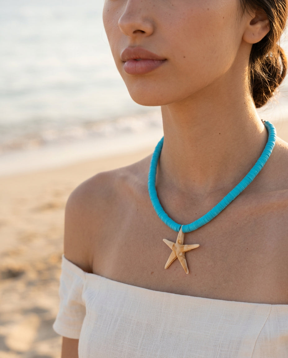 Sky Reef Starfish Necklace