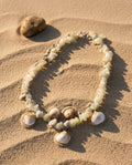 Jade Stone & Mixed Shell Necklace
