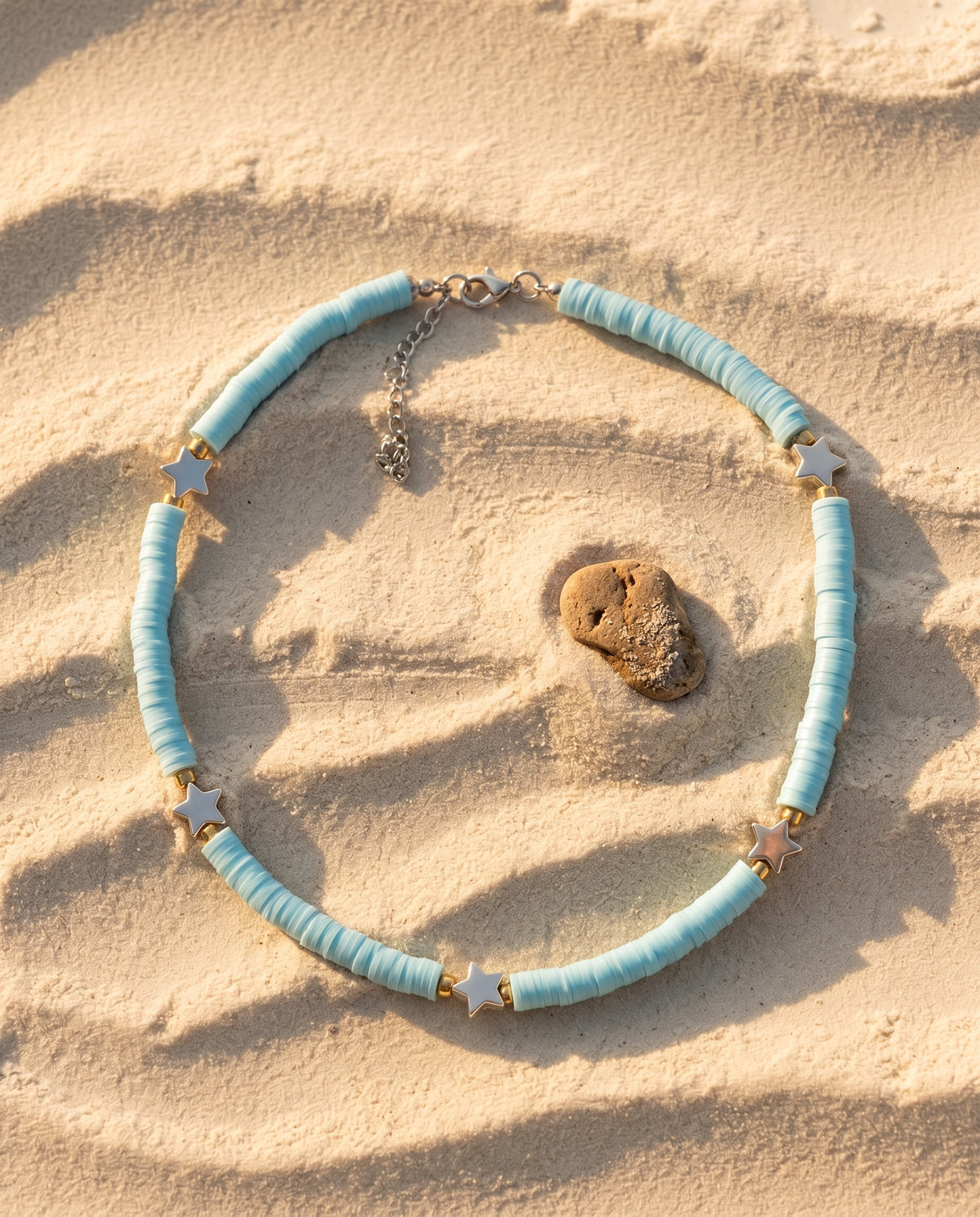 Ice Blue Star Necklace