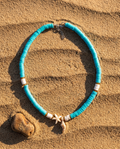 Aqua Shell Starfish Necklace