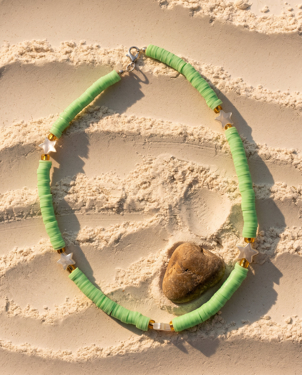 Mint Palm Star Necklace