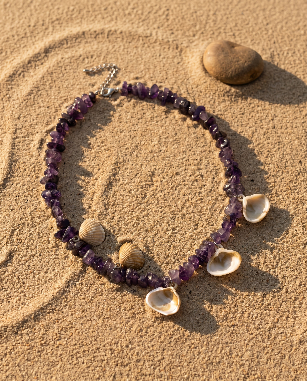 Amethyst Bay Shell Necklace
