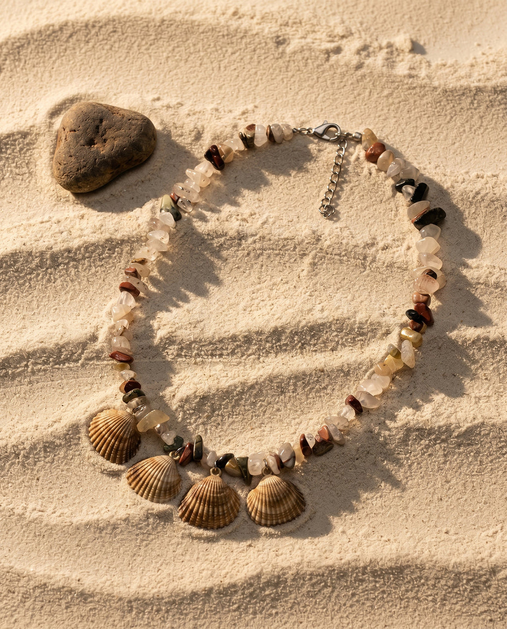 Earth Shell Charm Necklace