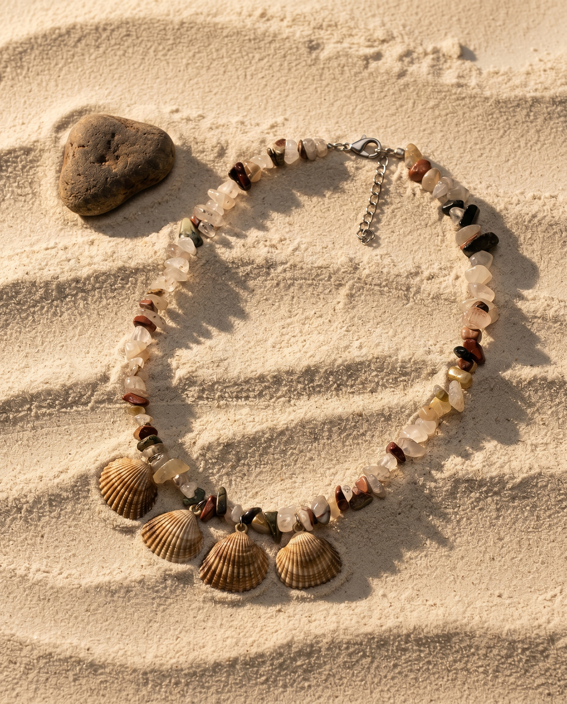 Earth Shell Charm Necklace