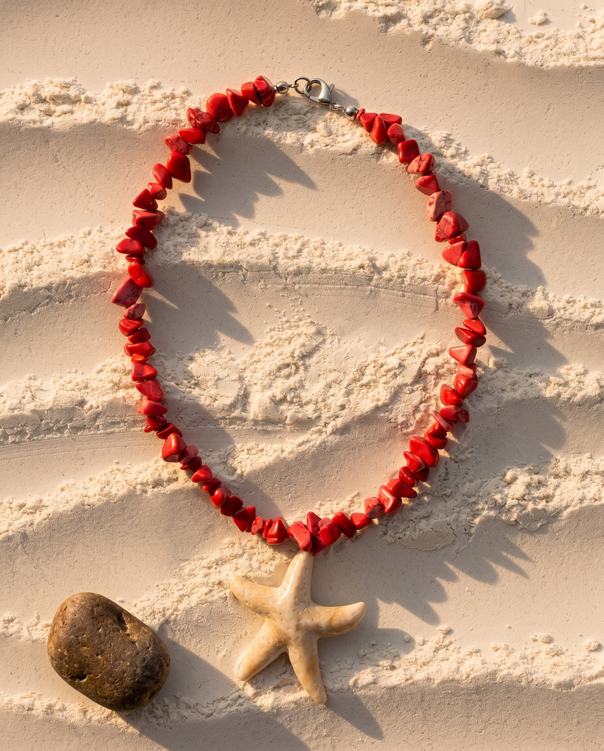 Coral Tide Starfish Necklace