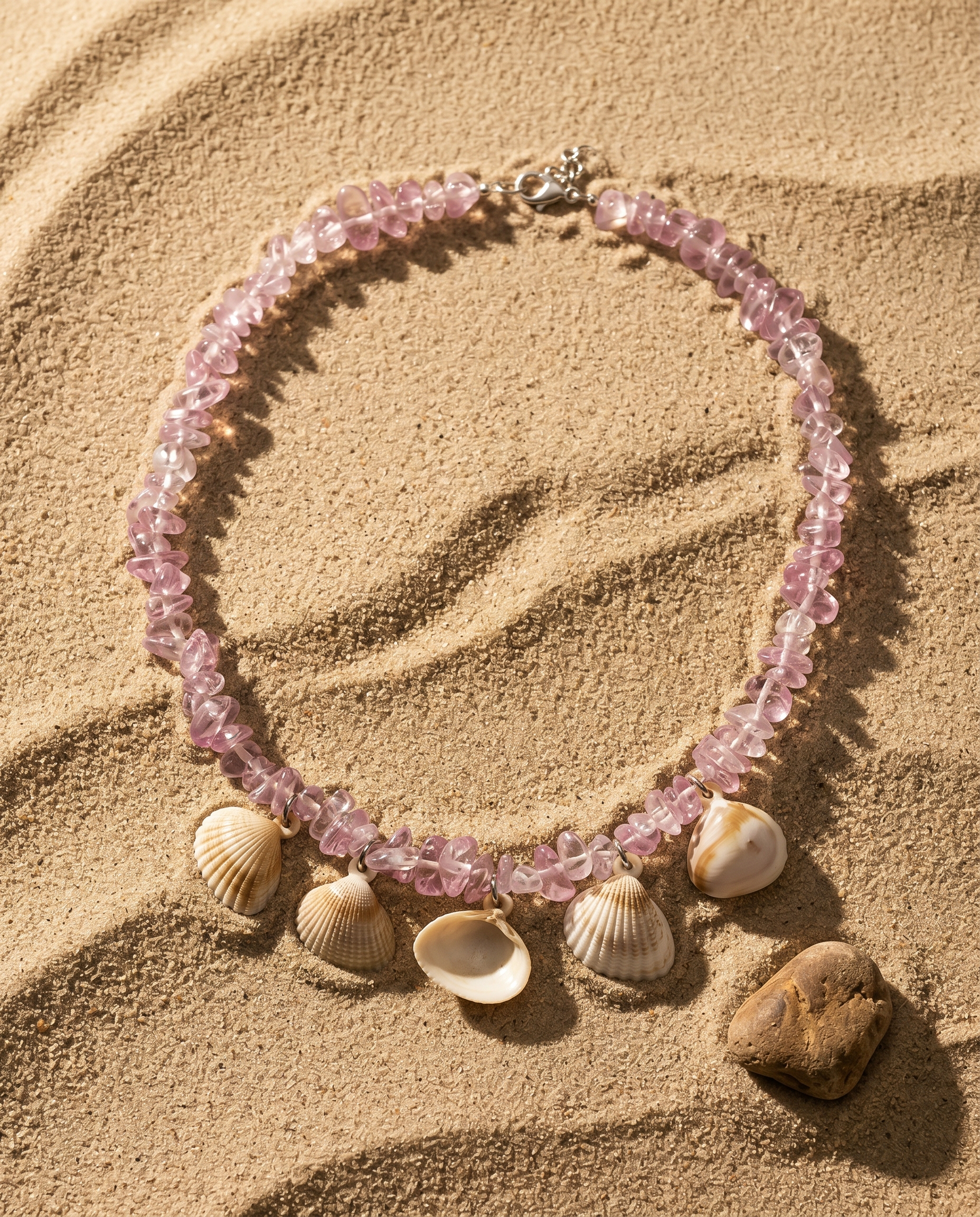 Rose Lagoon Shell Necklace