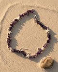 Amethyst & White Starfish Bead Necklace