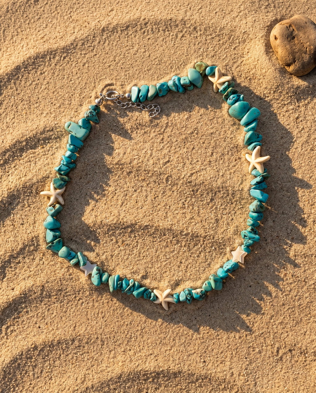 Turquoise Palm Starfish Necklace