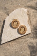 Dune Oval Raffia Earrings