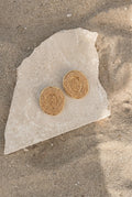 Sandy Oval Woven Earrings