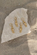 Golden Seahorse Pearl Earrings