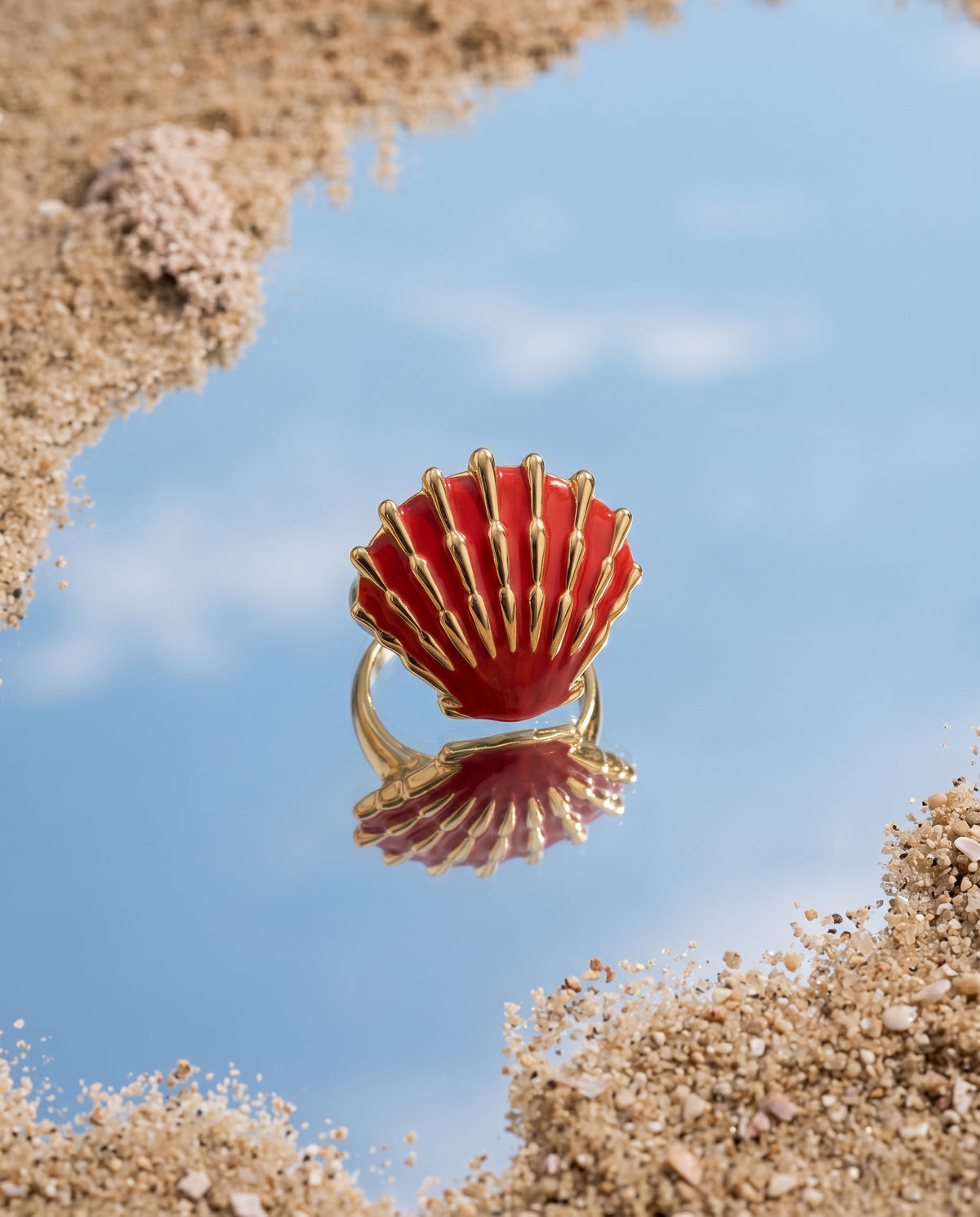 Scarlet Cove Shell Ring