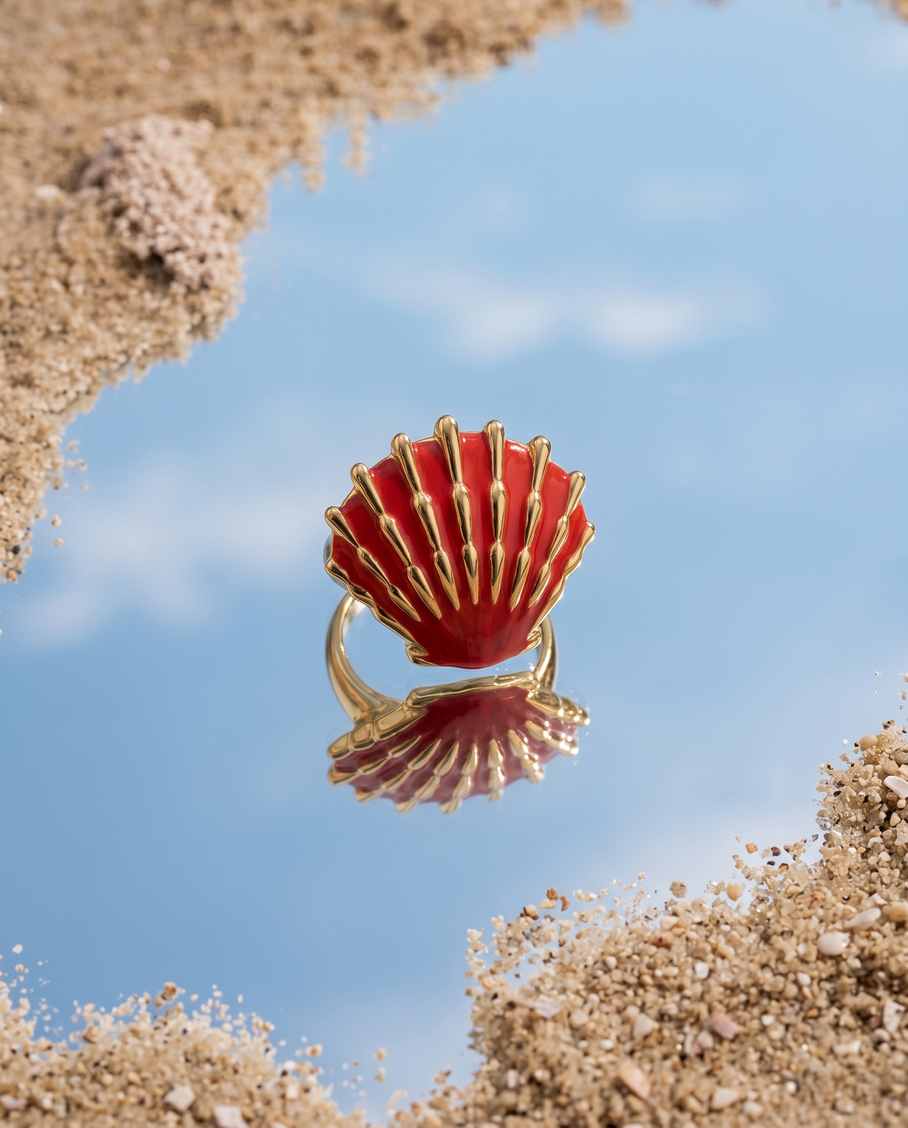 Scarlet Cove Shell Ring