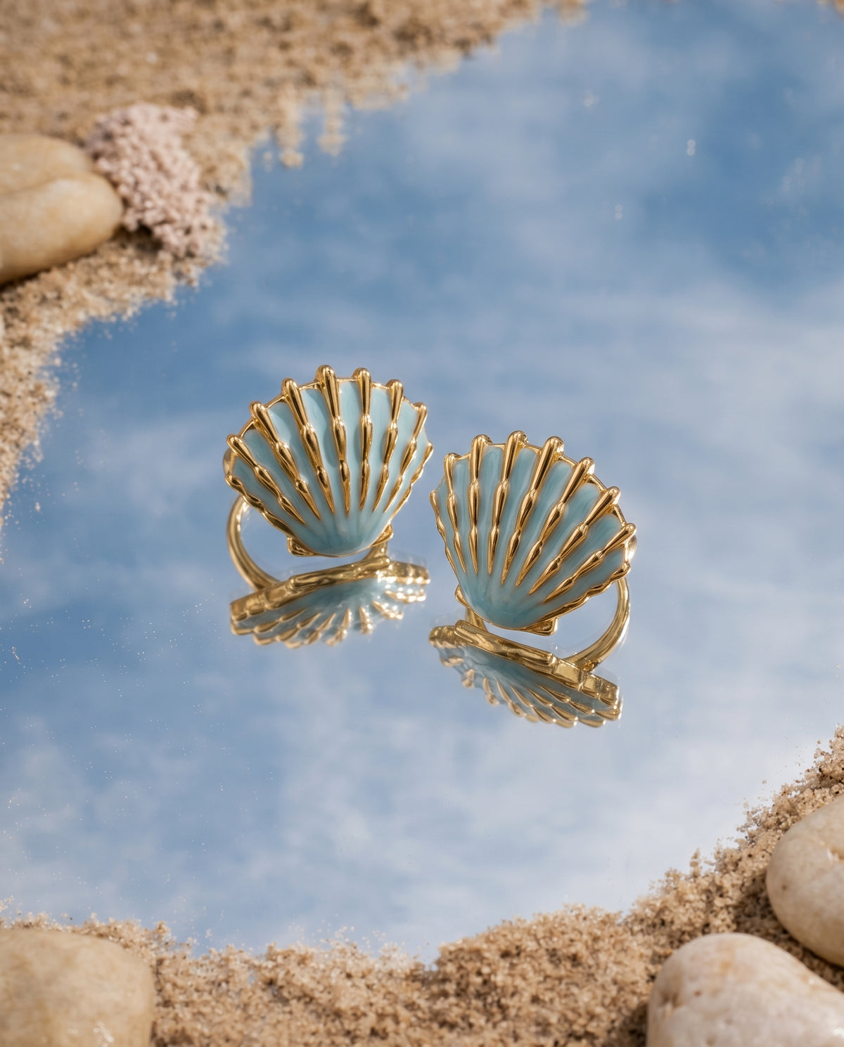 Aqua Bay Shell Ring