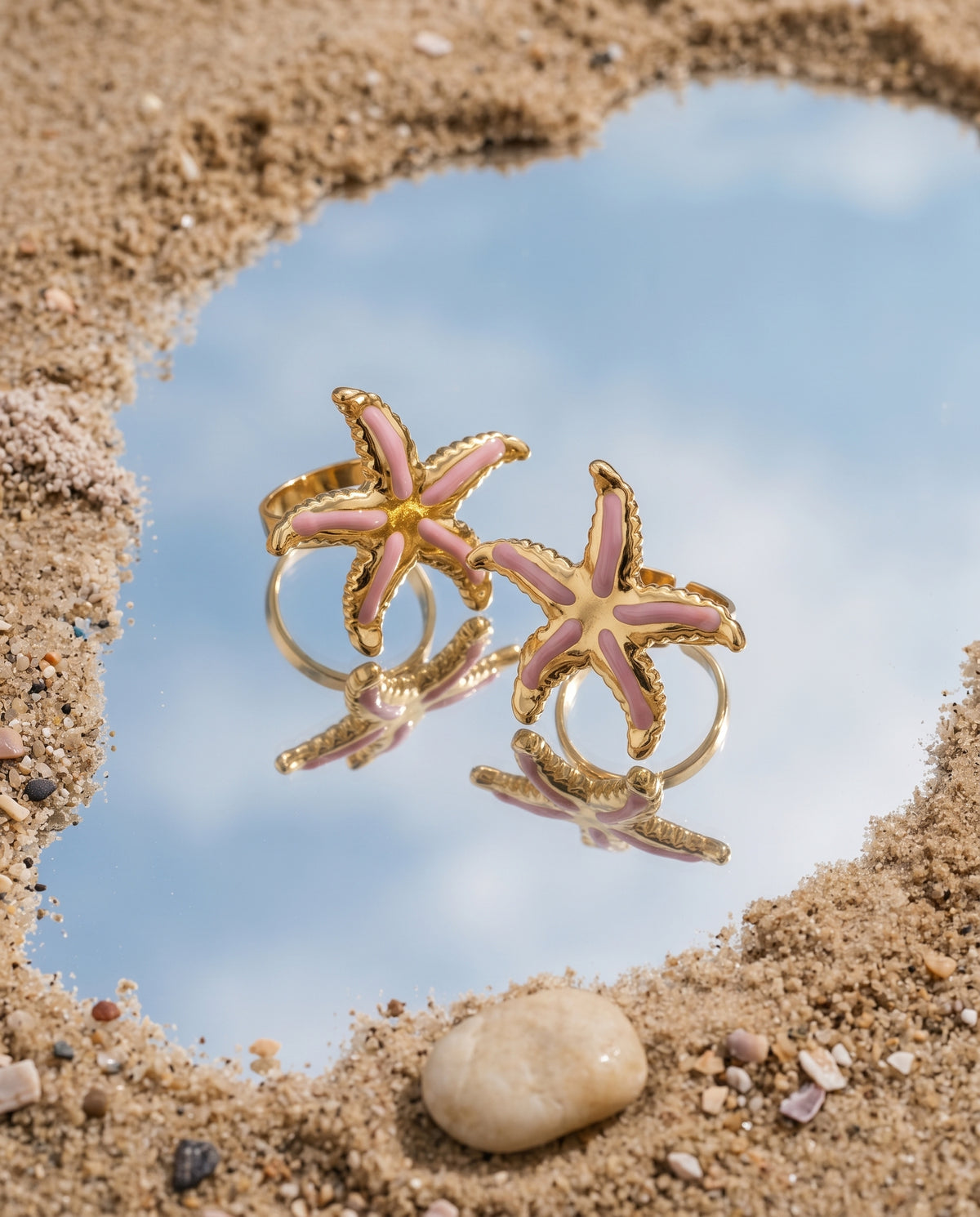 Blush Tide Starfish Ring