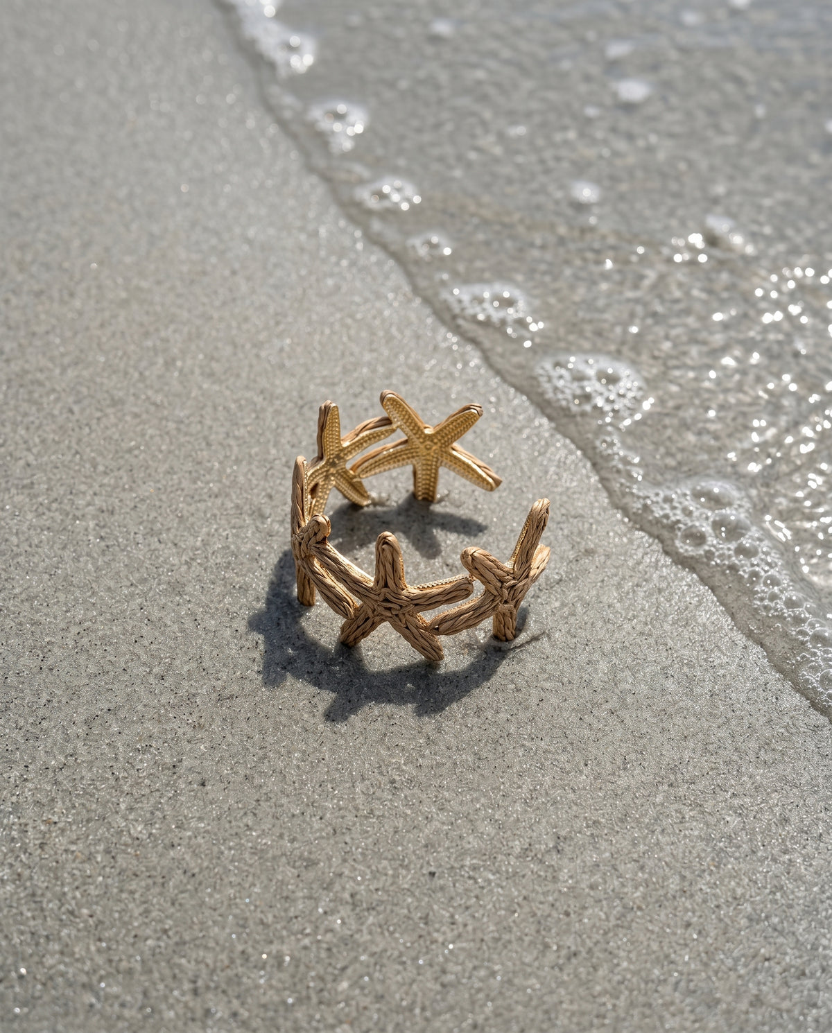 Golden Crown Starfish Bangle