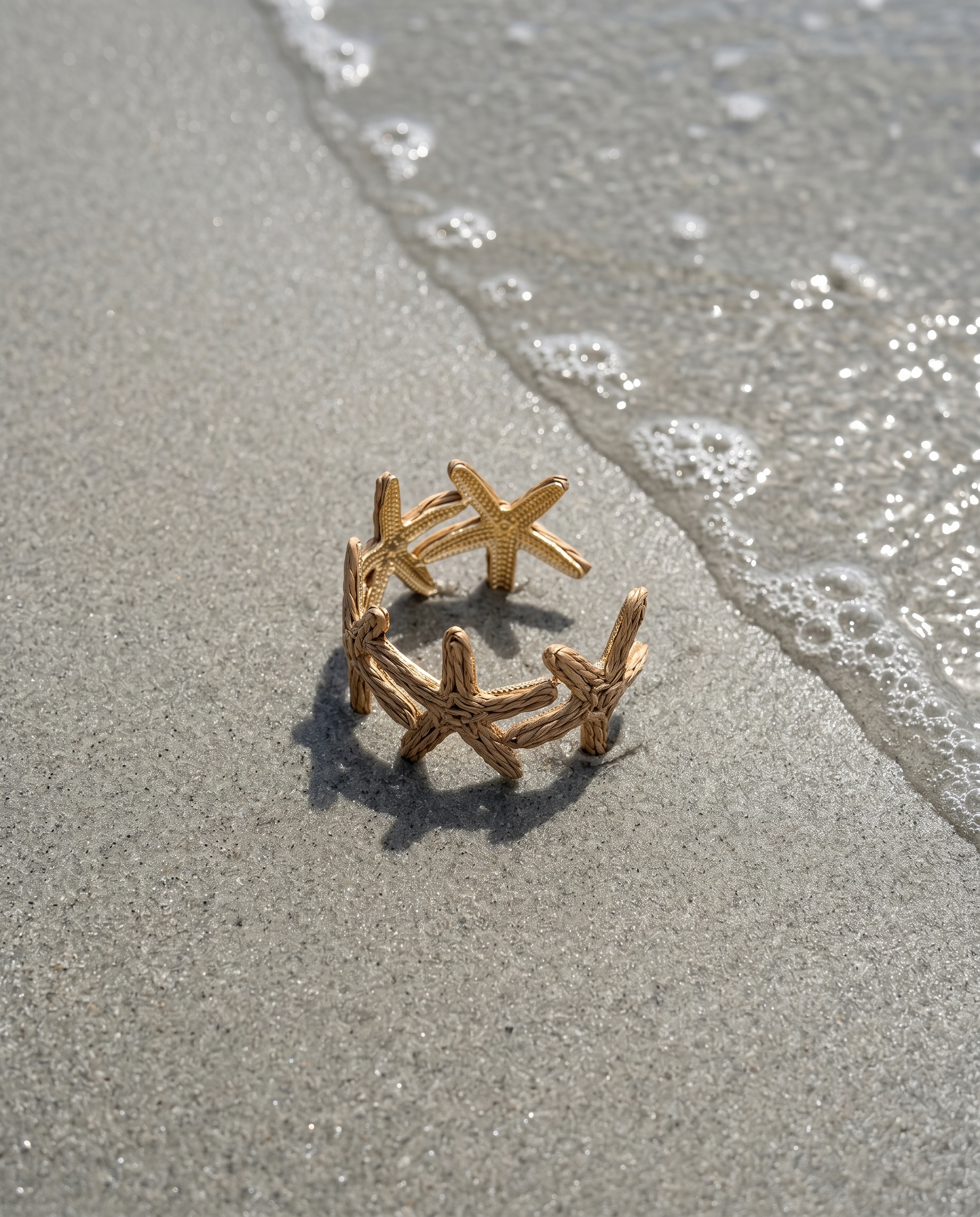 Golden Crown Starfish Bangle