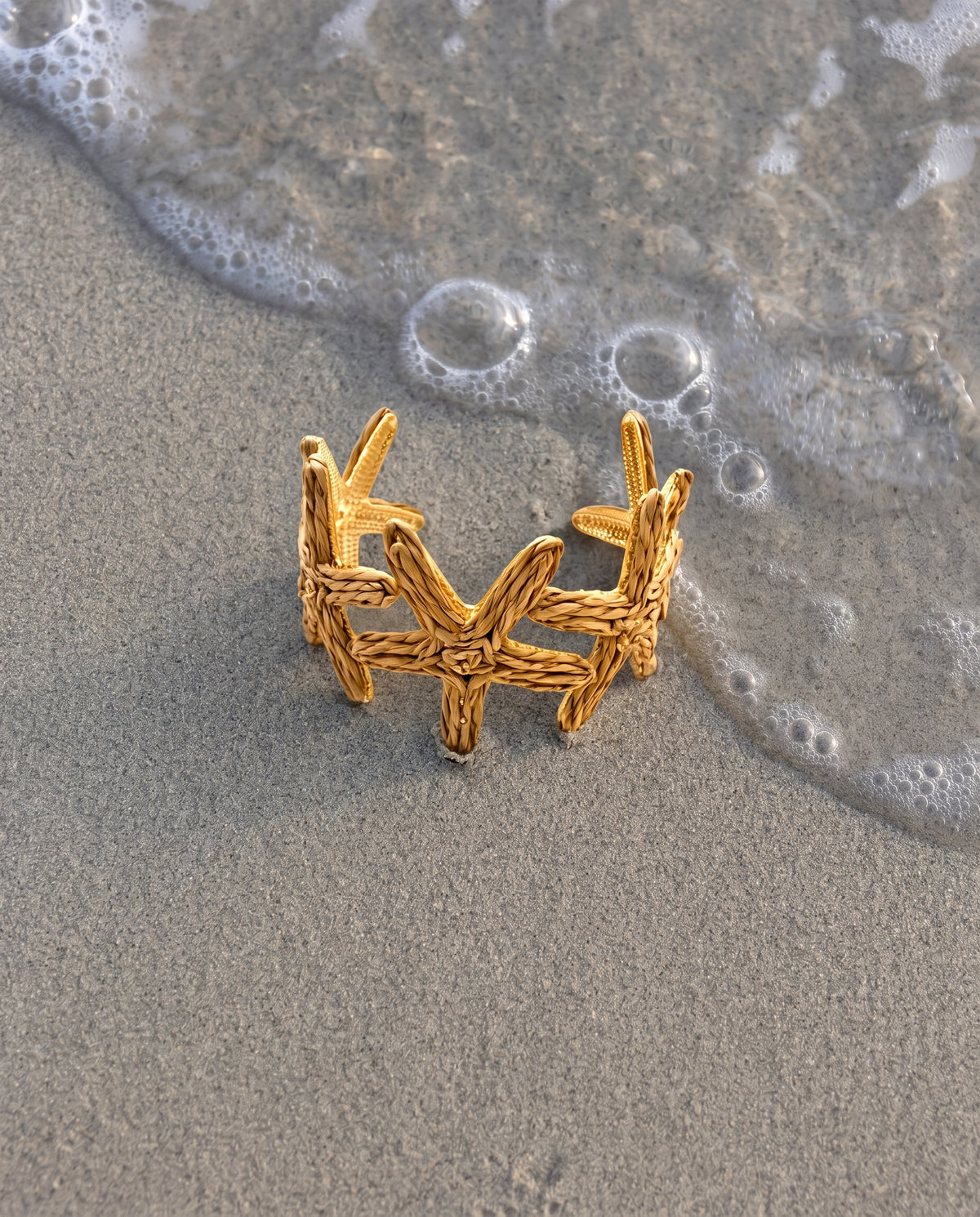 Golden Reef Starfish Cuff