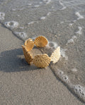 Golden Shell Cuff Bangle
