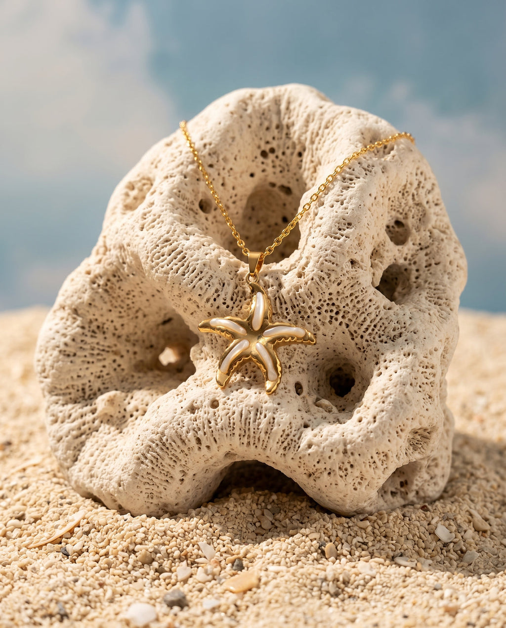 Mother of Pearl Starfish Necklace