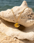 Golden Butterfly Fish Necklace