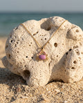 Lilac Crab Pendant Necklace