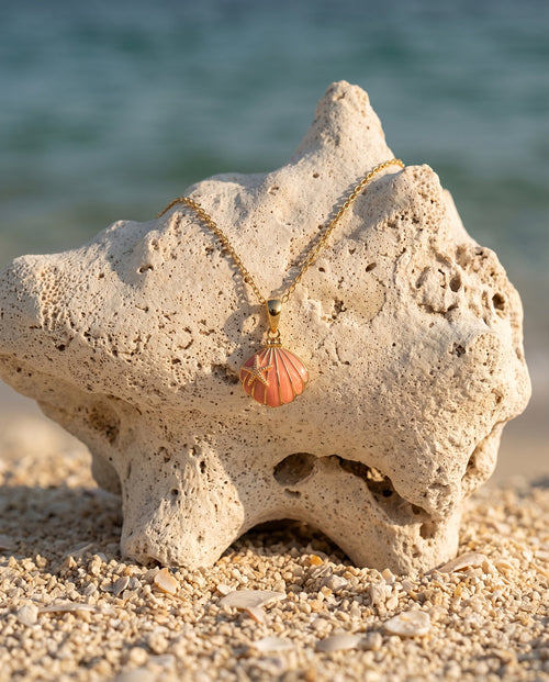 Coral Shell & Starfish Necklace