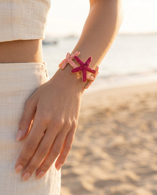 Blush Crown Starfish Bangle