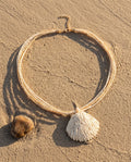 Ivory Multi-Strand Shell Fan Necklace