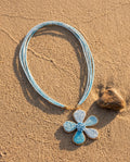 Azure Bloom Multi-Strand Necklace