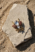 Ruby Wing Crystal Fly Brooch