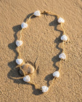 Pearl Heart Station Necklace