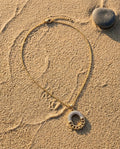 Pavé Curb Circle Pendant Necklace
