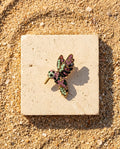 Jade & Rose Hummingbird Brooch